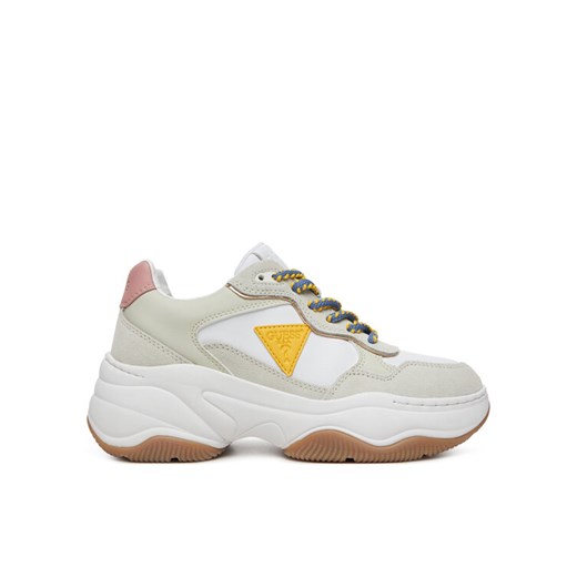 Sneakersy Guess FLPHAP PEL12 Beżowy ze sklepu eobuwie.pl w kategorii Buty sportowe damskie - zdjęcie 182066289