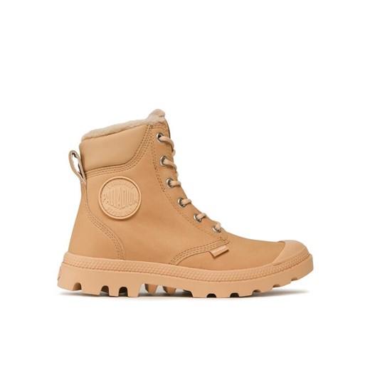 Trapery Palladium Pampa Sport Cuff Wps 72992-243-M Beżowy ze sklepu eobuwie.pl w kategorii Workery damskie - zdjęcie 182066366