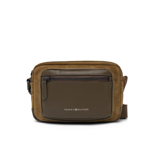 Saszetka Tommy Hilfiger Th Casual Suede Camera Bag AM0AM13231 Zielony ze sklepu eobuwie.pl w kategorii Torby męskie - zdjęcie 182066406