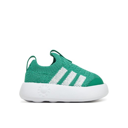 Sneakersy adidas Bubblecomfy JI1608 Zielony ze sklepu eobuwie.pl w kategorii Buty sportowe dziecięce - zdjęcie 182066446