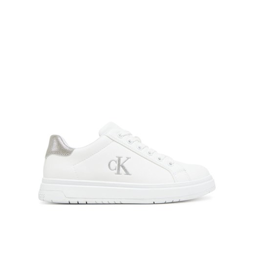 Sneakersy Calvin Klein Jeans Low Cut Lace-UP V3A9-82013-1355X S Biały ze sklepu eobuwie.pl w kategorii Buty sportowe dziecięce - zdjęcie 182066489