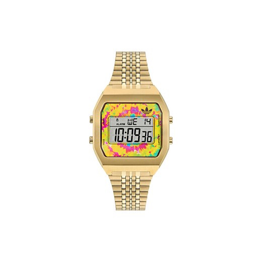 Zegarek adidas Digital Two AOST24559 Złoty ze sklepu eobuwie.pl w kategorii Zegarki - zdjęcie 182066507