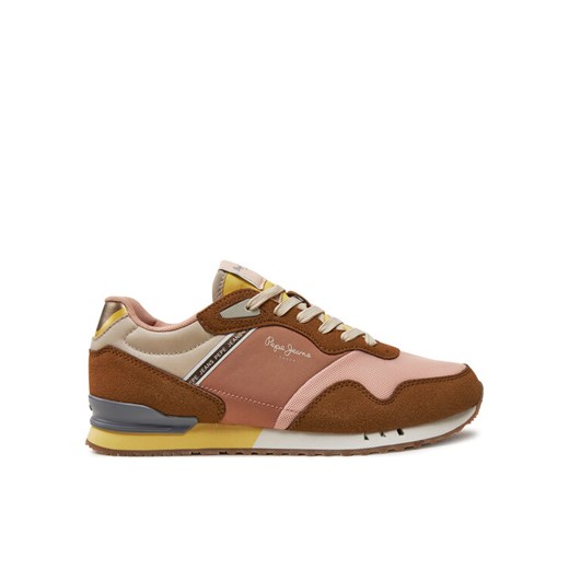 Sneakersy Pepe Jeans PLS4002 Brązowy ze sklepu eobuwie.pl w kategorii Buty sportowe damskie - zdjęcie 182066585