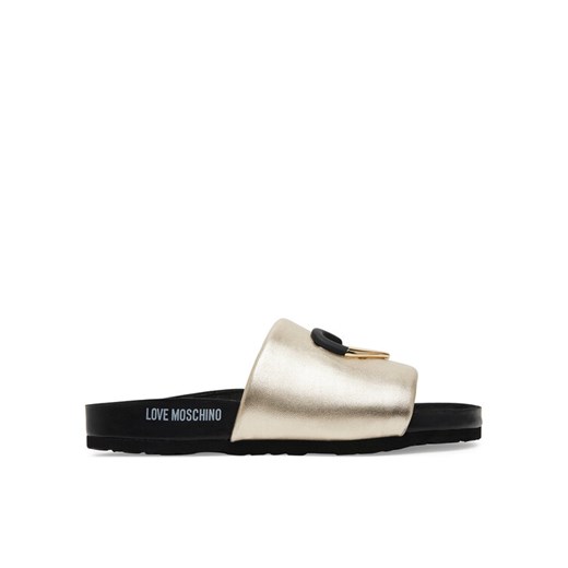 Klapki LOVE MOSCHINO JA28283G1MIF0900 Złoty ze sklepu eobuwie.pl w kategorii Klapki damskie - zdjęcie 182066629