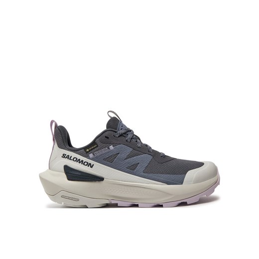 Sneakersy Salomon Elixir Activ Gore-Tex L47526500 Szary ze sklepu eobuwie.pl w kategorii Buty trekkingowe damskie - zdjęcie 182066976