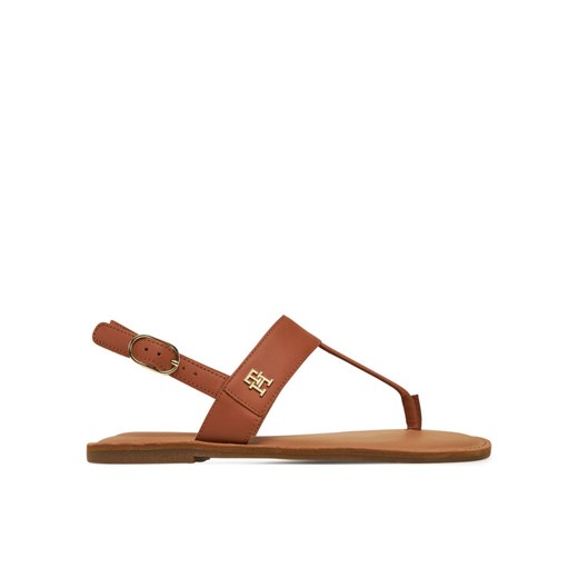 Sandały Tommy Hilfiger FW0FW08505 Brązowy ze sklepu eobuwie.pl w kategorii Sandały damskie - zdjęcie 182067048