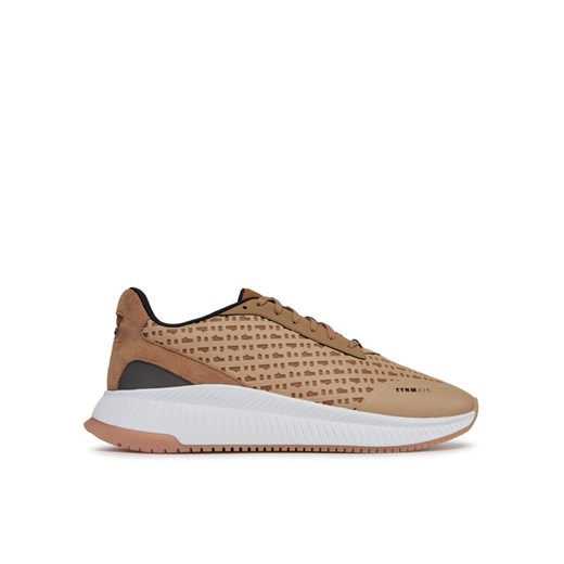 Sneakersy Boss Evo Runn 50513016 10259043 01 Beżowy ze sklepu eobuwie.pl w kategorii Buty sportowe męskie - zdjęcie 182067218