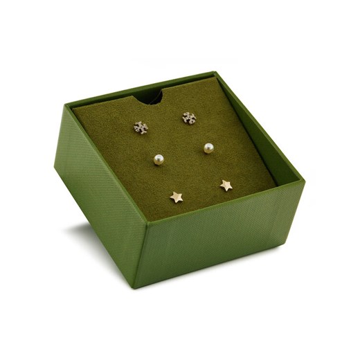 Kolczyki Tory Burch Kira Stud 164115 Złoty ze sklepu eobuwie.pl w kategorii Kolczyki - zdjęcie 182067627