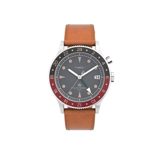 Zegarek Timex TW2V74000 Brązowy ze sklepu eobuwie.pl w kategorii Zegarki - zdjęcie 182067809