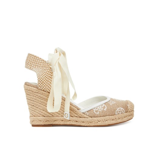 Espadryle Guess FLJCYR FAB04 Beżowy ze sklepu eobuwie.pl w kategorii Espadryle damskie - zdjęcie 182067827