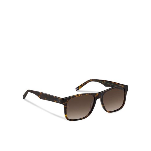 Okulary przeciwsłoneczne Tommy Hilfiger 2073/S 206751 Brązowy ze sklepu eobuwie.pl w kategorii Okulary przeciwsłoneczne męskie - zdjęcie 182067988