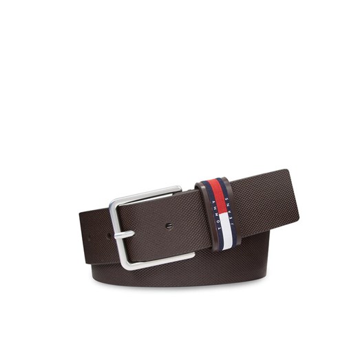 Pasek Męski Tommy Jeans Tjm Elevated Leather 4.0 AM0AM11675 Brązowy Tommy Jeans 95 eobuwie.pl