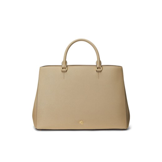 Torebka LAUREN RALPH LAUREN Hanna 431898556023 Beżowy ze sklepu eobuwie.pl w kategorii Torby Shopper bag - zdjęcie 182068126