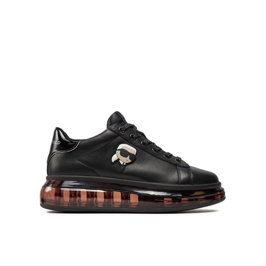 Sneakersy KARL LAGERFELD KL62630N Czarny ze sklepu eobuwie.pl w kategorii Buty sportowe damskie - zdjęcie 182068299