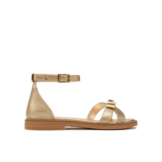 Sandały Tommy Hilfiger Sandal T4A2-33943-0572 S Złoty ze sklepu eobuwie.pl w kategorii Sandały dziecięce - zdjęcie 182068629