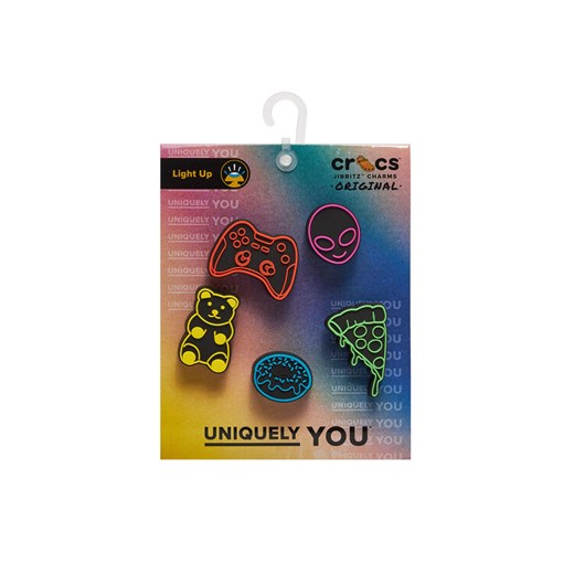 Ozdoba do butów Crocs Jibbitz Led Dude Bro 5 Pack 10012944 Kolorowy ze sklepu eobuwie.pl w kategorii Breloki - zdjęcie 182068669