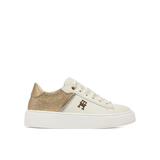 Sneakersy Tommy Hilfiger Low Cut Lace-Up Sneaker T4A9-33935-1281 M Biały ze sklepu eobuwie.pl w kategorii Buty sportowe dziecięce - zdjęcie 182068728
