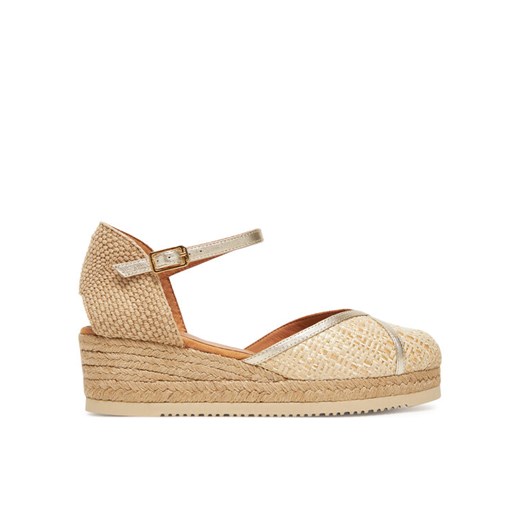 Espadryle Unisa Chat 25 Rfo Beżowy ze sklepu eobuwie.pl w kategorii Espadryle damskie - zdjęcie 182068869