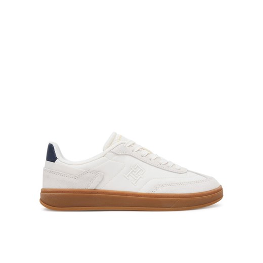 Sneakersy Tommy Hilfiger Th Heritage Sneaker FW0FW08643 Biały ze sklepu eobuwie.pl w kategorii Buty sportowe damskie - zdjęcie 182069277