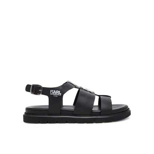 Sandały Karl Lagerfeld Kids Z30372 S Czarny ze sklepu eobuwie.pl w kategorii Sandały dziecięce - zdjęcie 182069368