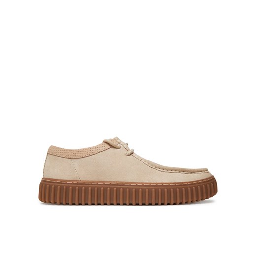 Półbuty Clarks Torhill Low 26180906 Écru ze sklepu eobuwie.pl w kategorii Półbuty męskie - zdjęcie 182069469
