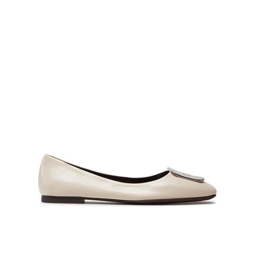 Baleriny Tory Burch 154077 Beżowy ze sklepu eobuwie.pl w kategorii Balerinki - zdjęcie 182069728