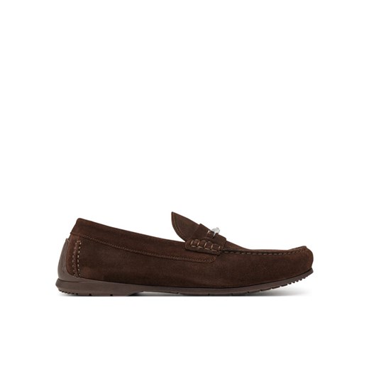 Mokasyny Calvin Klein Driver W/ Ny Bit Sue HM0HM01759 Brązowy ze sklepu eobuwie.pl w kategorii Mokasyny męskie - zdjęcie 182069789