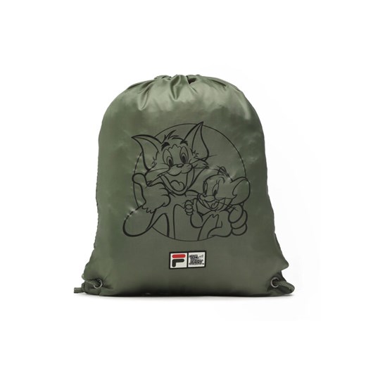 Worek Fila Tensta Warner Bros Small Sport Drawstring Backapck Zielony ze sklepu eobuwie.pl w kategorii Plecaki dla dzieci - zdjęcie 182069858