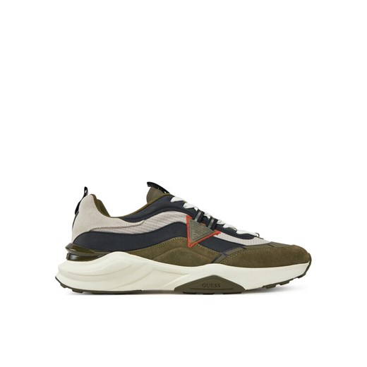 Sneakersy Guess FMJVALELL12 Zielony ze sklepu eobuwie.pl w kategorii Buty sportowe męskie - zdjęcie 182070009
