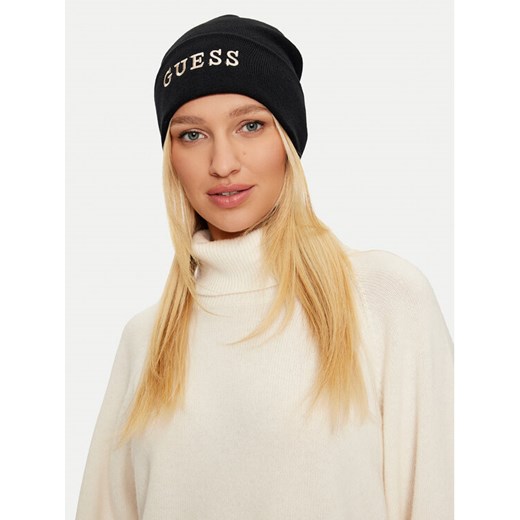 Czapka Guess AW5189 POL01 Czarny ze sklepu eobuwie.pl w kategorii Czapki zimowe damskie - zdjęcie 182070098