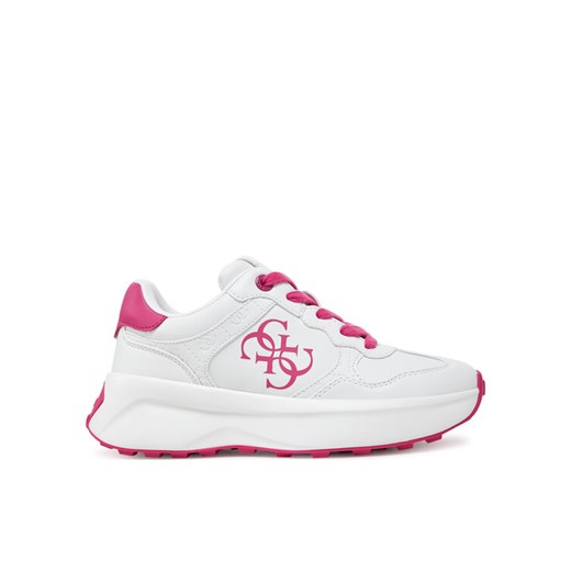 Sneakersy Guess FLPLUC ELE12 Biały ze sklepu eobuwie.pl w kategorii Buty sportowe damskie - zdjęcie 182070127