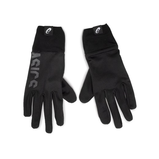 Rękawiczki Męskie Asics Running Gloves 3013A033 Czarny ze sklepu eobuwie.pl w kategorii Rękawiczki męskie - zdjęcie 182070238