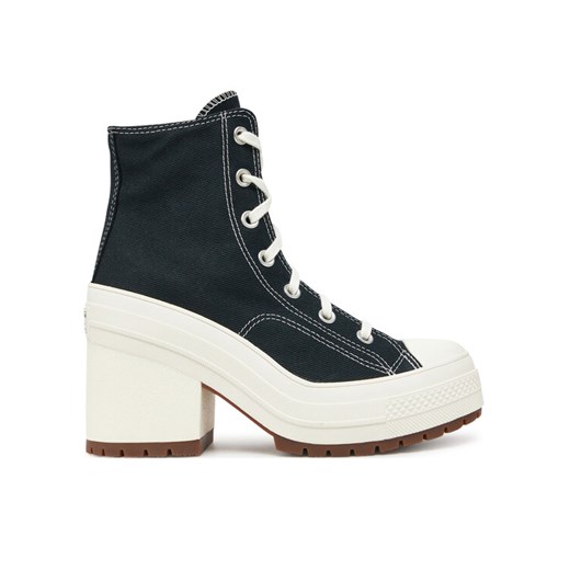 Botki Converse Chuck 70 De Luxe Heel A05347C Czarny ze sklepu eobuwie.pl w kategorii Botki - zdjęcie 182070348