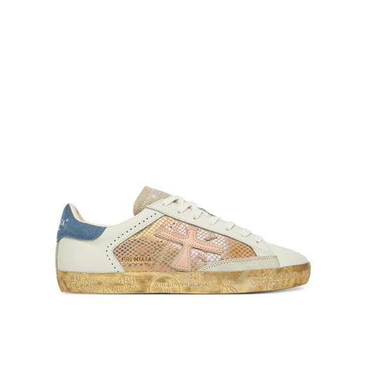 Sneakersy Premiata Stevend Var 6666 Écru ze sklepu eobuwie.pl w kategorii Buty sportowe damskie - zdjęcie 182070428
