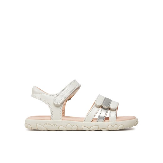 Sandały Geox J Sandal Haiti Girl J458ZD 000NF C0459 S Biały ze sklepu eobuwie.pl w kategorii Sandały dziecięce - zdjęcie 182070448