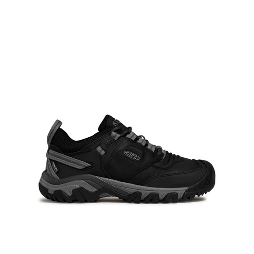 Trekkingi Keen Ridge Flex Wp M 1024916 Czarny ze sklepu eobuwie.pl w kategorii Buty trekkingowe męskie - zdjęcie 182070505