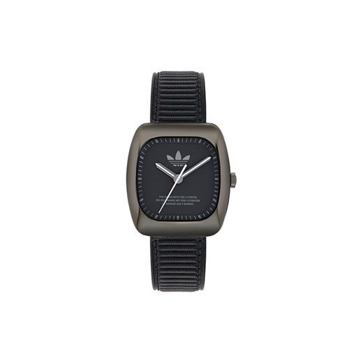 Zegarek adidas Retro Wave One AOSY24527 Czarny ze sklepu eobuwie.pl w kategorii Zegarki - zdjęcie 182070518