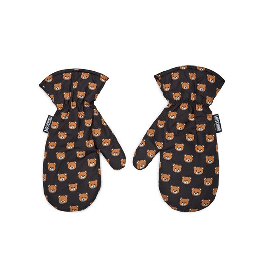 Rękawiczki Damskie MOSCHINO 65393 M3003 Czarny ze sklepu eobuwie.pl w kategorii Rękawiczki damskie - zdjęcie 182070788