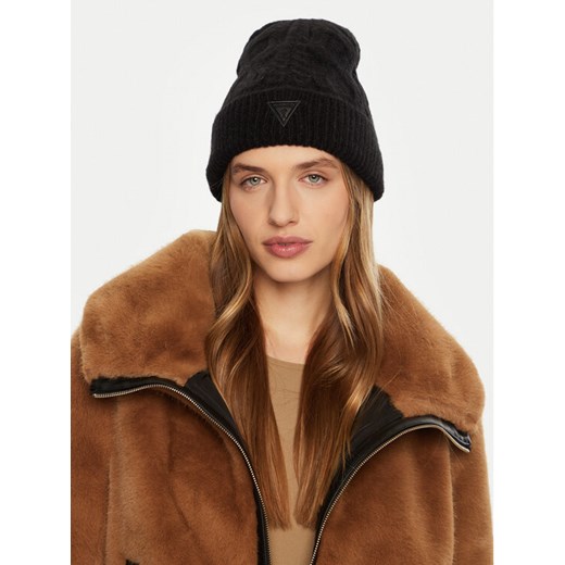 Czapka Guess AW5210 POL01 Czarny ze sklepu eobuwie.pl w kategorii Czapki zimowe damskie - zdjęcie 182070789