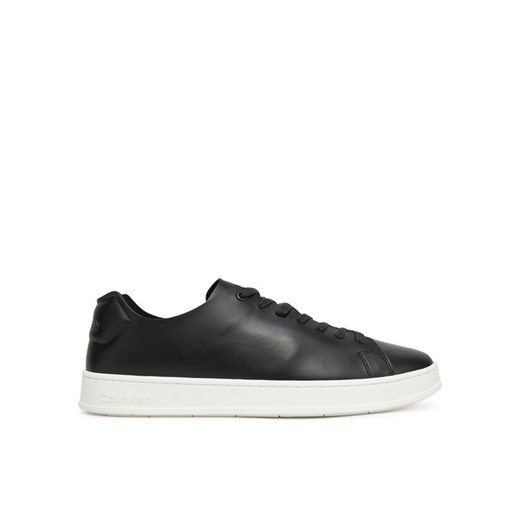 Sneakersy Calvin Klein Low Top Lace Up Unlined Lth HM0HM01885 Czarny ze sklepu eobuwie.pl w kategorii Buty sportowe męskie - zdjęcie 182070928
