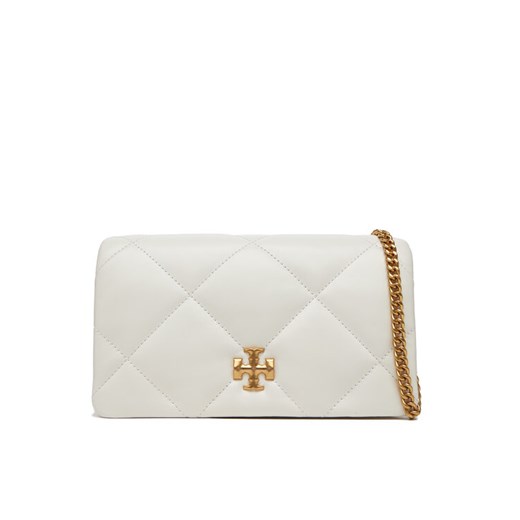 Torebka Tory Burch Kira iamond Quilt Chain Wallet 158624 Biały ze sklepu eobuwie.pl w kategorii Kopertówki - zdjęcie 182071049
