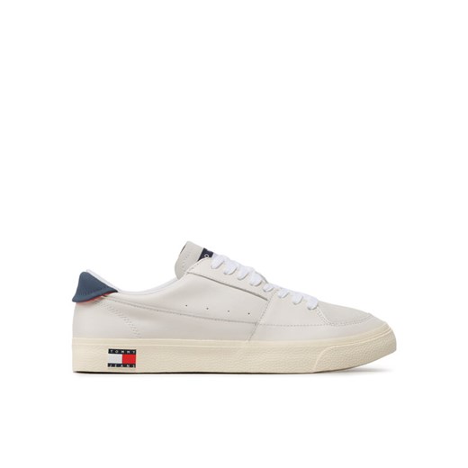Sneakersy Tommy Jeans Vulcanized Ess EM0EM01106 Beżowy ze sklepu eobuwie.pl w kategorii Trampki męskie - zdjęcie 182071187
