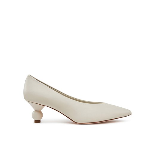 Czółenka Weekend Max Mara 2515521054600 Écru ze sklepu eobuwie.pl w kategorii Czółenka - zdjęcie 182071356