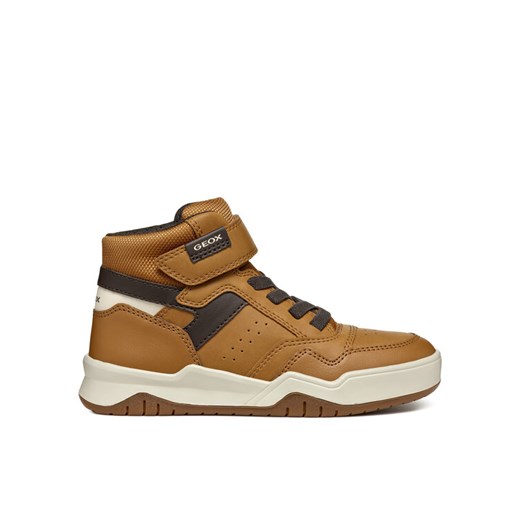 Sneakersy Geox J Perth Boy J367RF 0MEFU C2286 S Brązowy ze sklepu eobuwie.pl w kategorii Buty sportowe dziecięce - zdjęcie 182071385