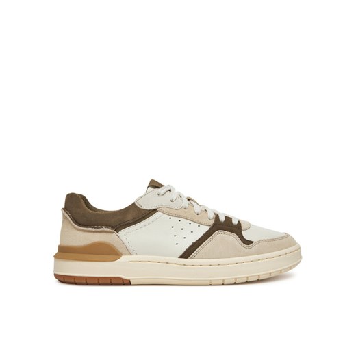 Sneakersy Clarks Courtlite2 Lo 26181287 Beżowy ze sklepu eobuwie.pl w kategorii Buty sportowe męskie - zdjęcie 182071426