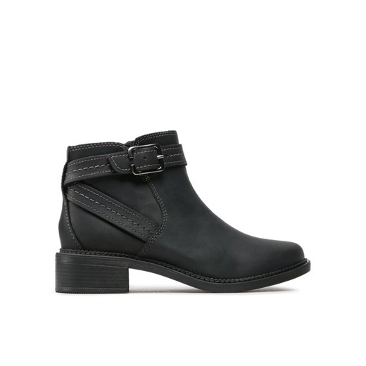 Botki Clarks Maye Strap 261680754 Czarny ze sklepu eobuwie.pl w kategorii Botki - zdjęcie 182071469