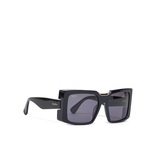 Okulary przeciwsłoneczne Max Mara MM0124 01A Czarny ze sklepu eobuwie.pl w kategorii Okulary przeciwsłoneczne damskie - zdjęcie 182071488