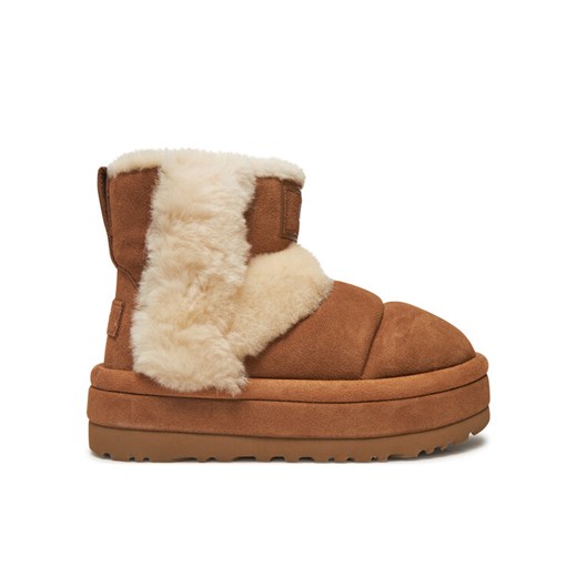 Śniegowce Ugg W Classic Chillapeak 1144046 Brązowy ze sklepu eobuwie.pl w kategorii Śniegowce damskie - zdjęcie 182071688