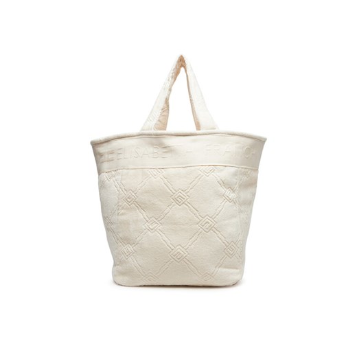 Torebka Elisabetta Franchi BS42F51E2 193 Écru ze sklepu eobuwie.pl w kategorii Torby Shopper bag - zdjęcie 182071706