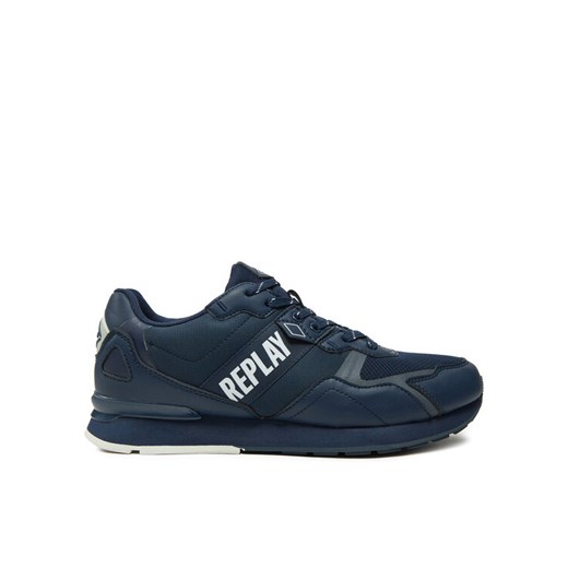 Sneakersy REPLAY Adrien Game 4 Lace-Up GMS1D.000.C0055T Granatowy ze sklepu eobuwie.pl w kategorii Buty sportowe męskie - zdjęcie 182071708